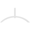 Ekena Millwork Archdale Architectural Grade PVC Gable Bracket, 84"W x 42"H x 4"D x 4"F, 12/12 Pitch GBP084X42X0404ARC00 - alternate 2